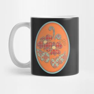 Fall Flowers Oval Sticker and Magnets | Cherie's Art(c)2021 Mug